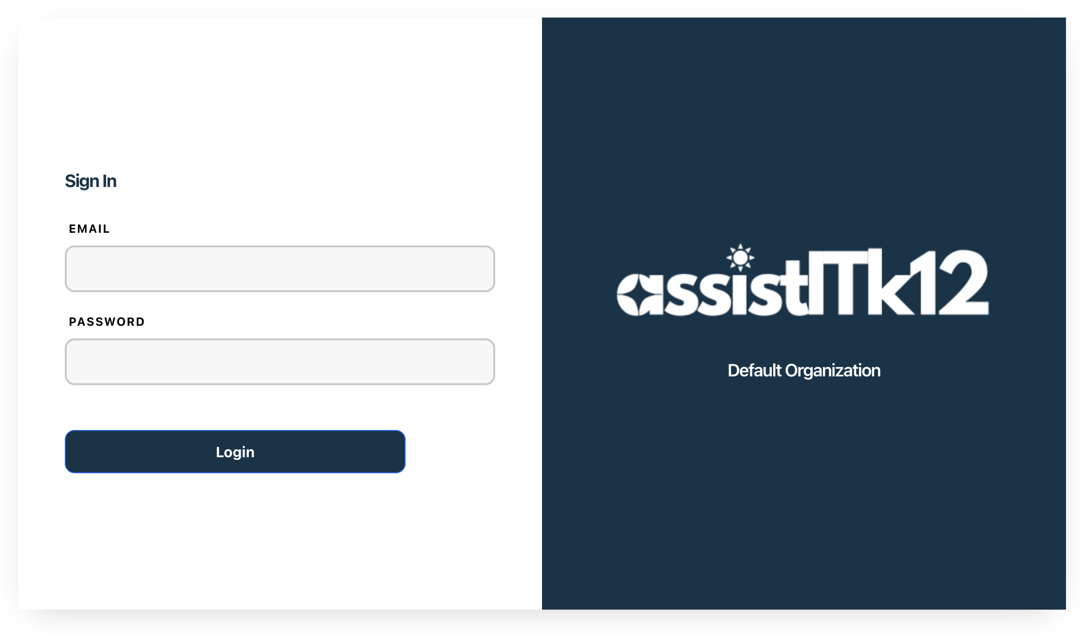 Login Screen